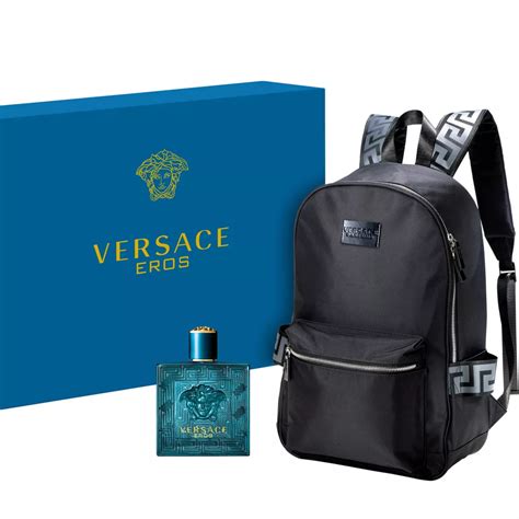 versace backpack perfume|versace eros summer backpack set.